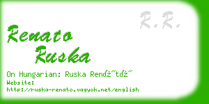 renato ruska business card